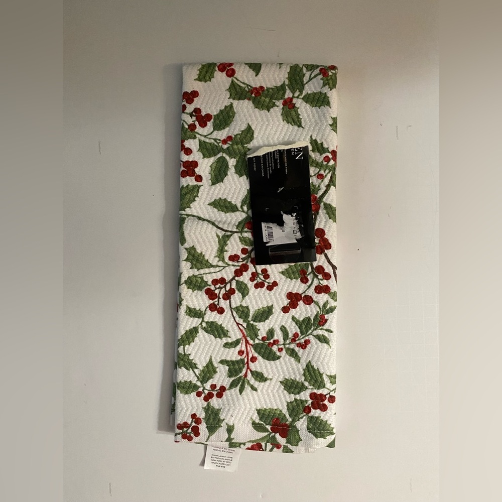 RALPH LAUREN KITCHEN One TOWEL CHRISTMAS NEW